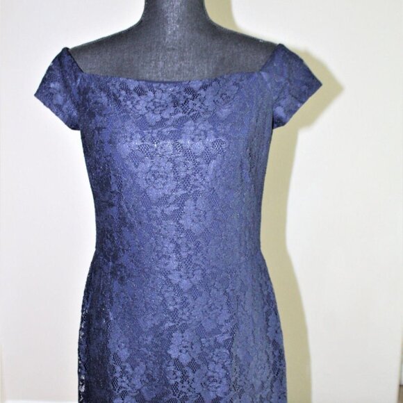 Lauren Ralph Lauren Luiana Lace Overlay Evening 8 - Picture 3 of 9